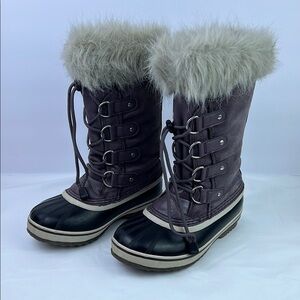 SOREL Kids' Joan of Arctic Fur-Lined Winter Boots - Sz 2